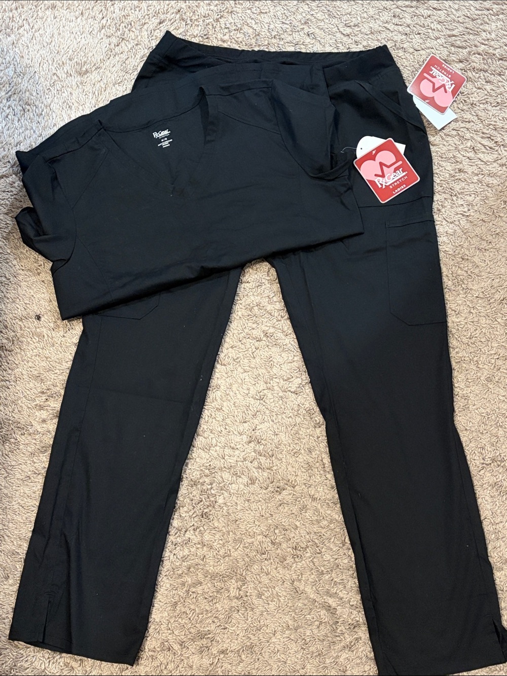 Women’s Black Scrub 2 piece set -
